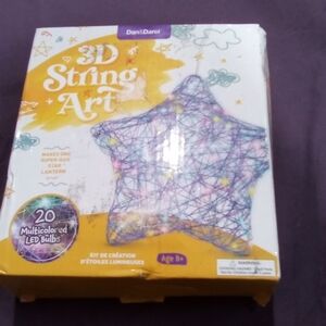 3D String Art Kit with Multicolor LED Lights